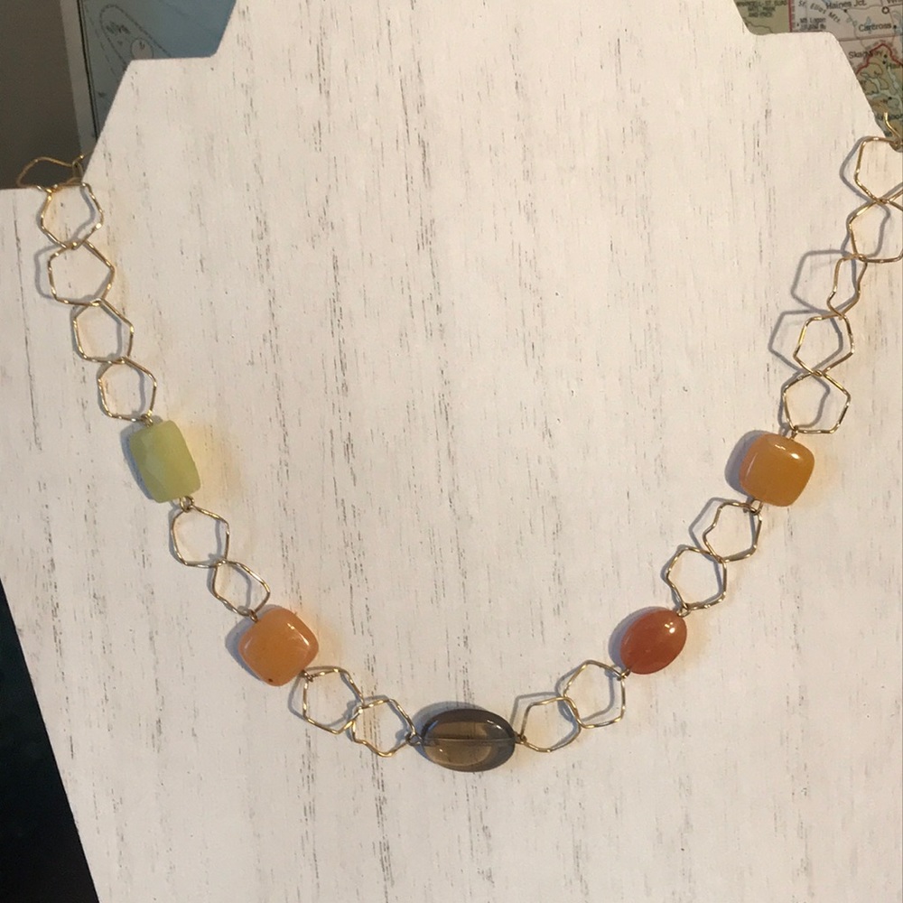 NWT J. Jill necklace delicate gold - Picture 3 of 5